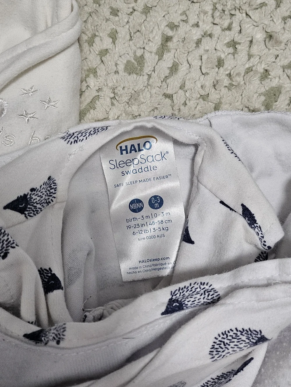Halo 3-Pack Bundle Sleepsack Swaddle Wraps 0-3m